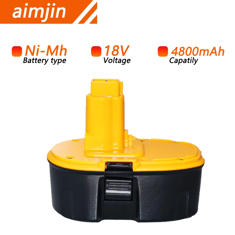 

18V 4800mAh NiMH Battery For Dewalt DC9096 DE9039 DE9096 DE9098 DE9503 DC212 DC330 XRP Cordless Drill Replacement Cell