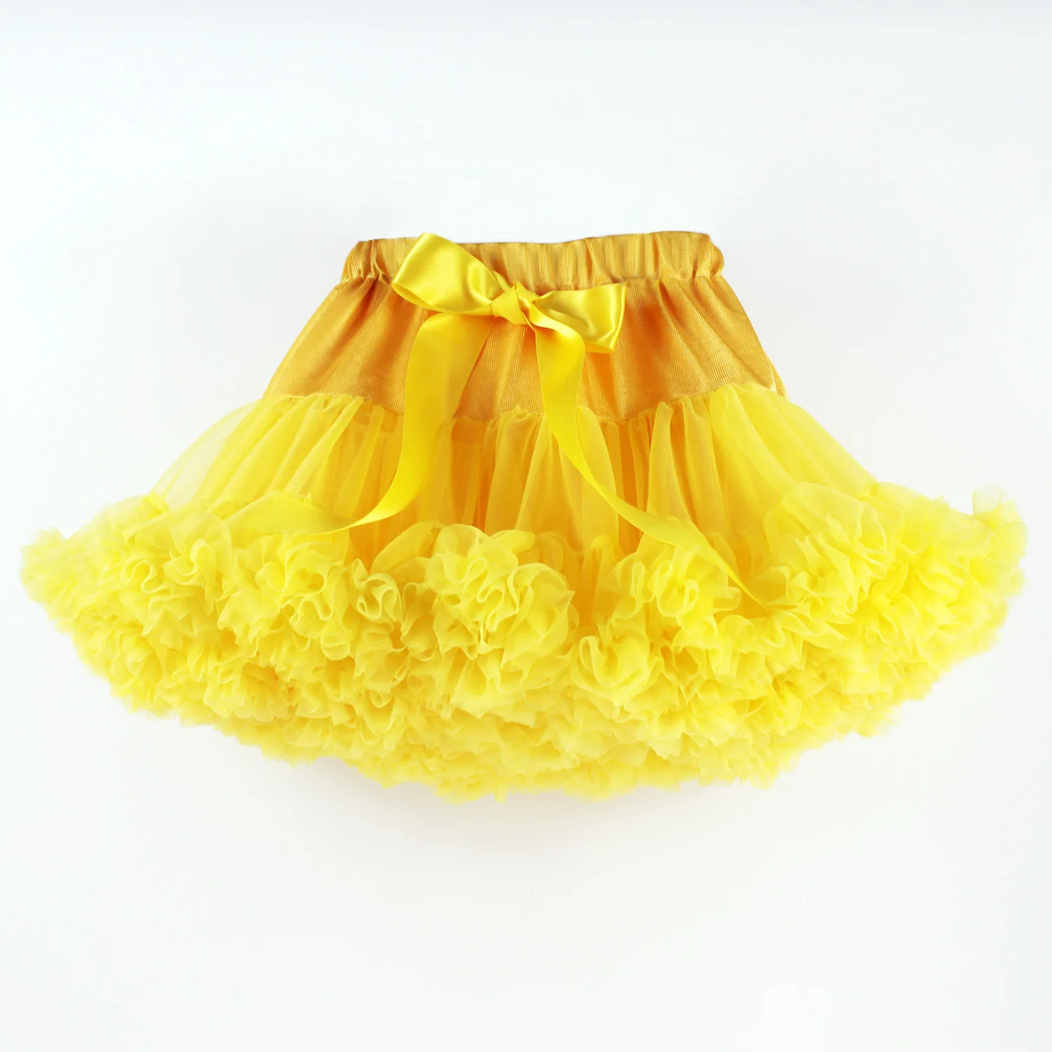Tutu Skirts Girl Dance 2-15 Years Lace Fluffy Chiffon Pettiskirt Solid Colors Christmas Tulle Petticoat Tulle Vestido Mini Dress enlarge