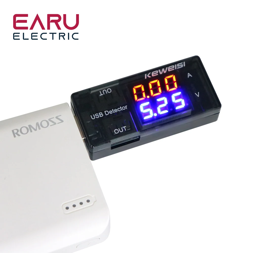 USB-тестер для зарядного устройства измеритель напряжения и тока вольтметр