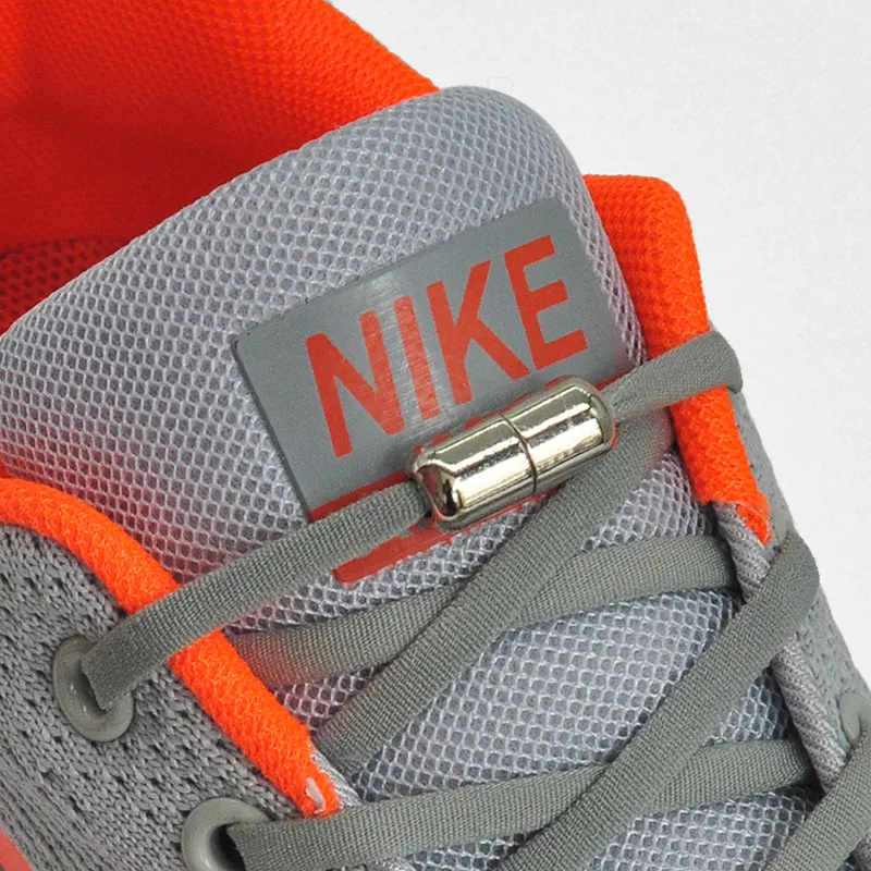 

Полукруглые шнурки без завязывания, эластичные шнурки для обуви, шнурки для ленивых с металлическим замком для детей и взрослых, один разме...