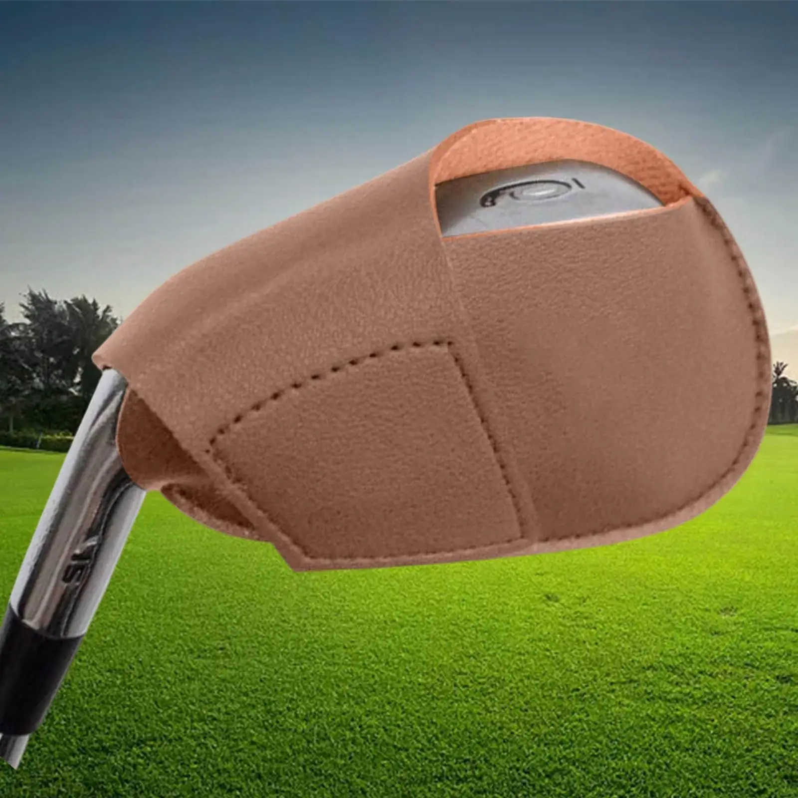 

Golf Iron Head Cover with PU Leather Golf Club Cover Right-Handed Golf Irons Part Head Cover for Golf