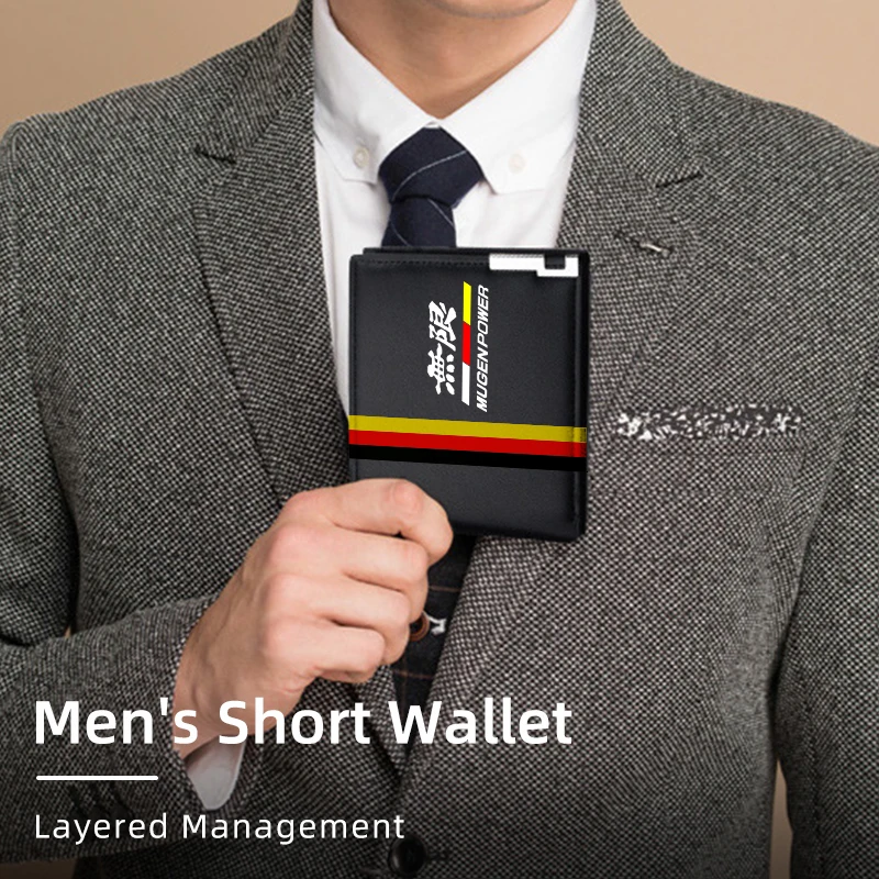 Кожаный мужской кошелек с логотипом автомобиля подарочная карта сумка для