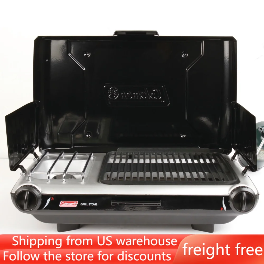 

2 Burner Propane Camping Stove Freight Free Nature Hike Multi Gas Stove Equipment Cookware Outdoor Portable