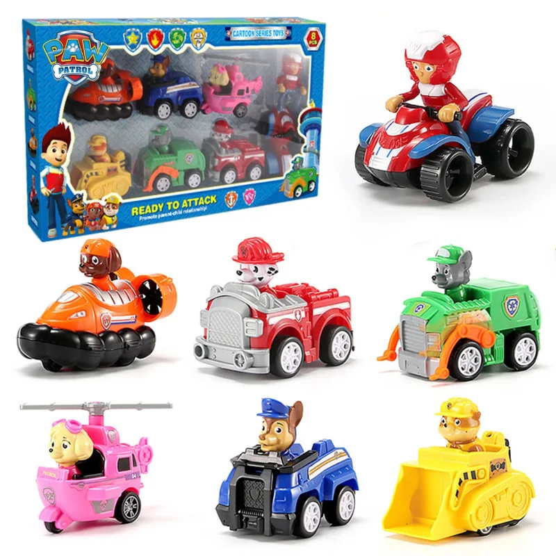 

7pcs/set Paw Patrol Doll Model Watchtower B Anime Character Ryder Everest Chase Action Figure Model Children Toys Birthday Gift