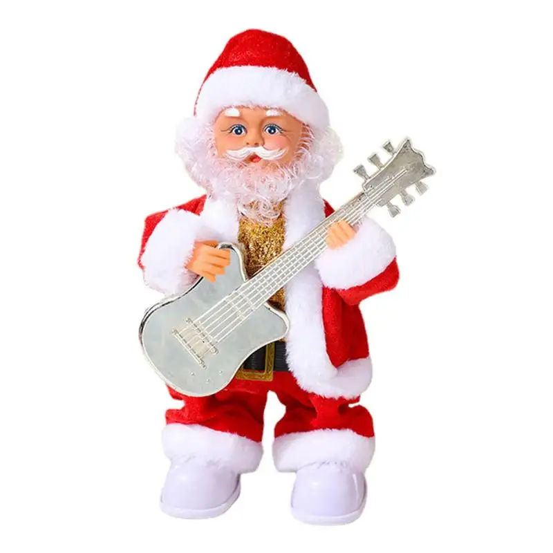 

Танцующий Санта пение и Танцы рождественские игрушки с гитарой танцующие музыкальные куклы Рождественское украшение праздничный подарок ...