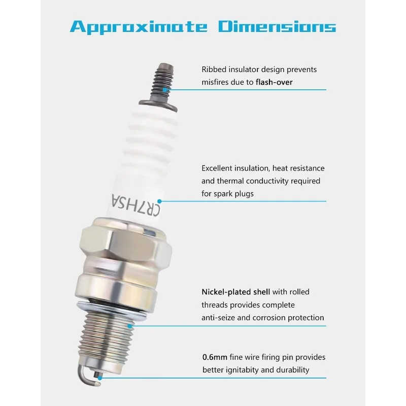 НОВАЯ A7RTC CR7HSA мотоциклетная брендовая свеча зажигания A7RC A7TC 4549 замена двигателя