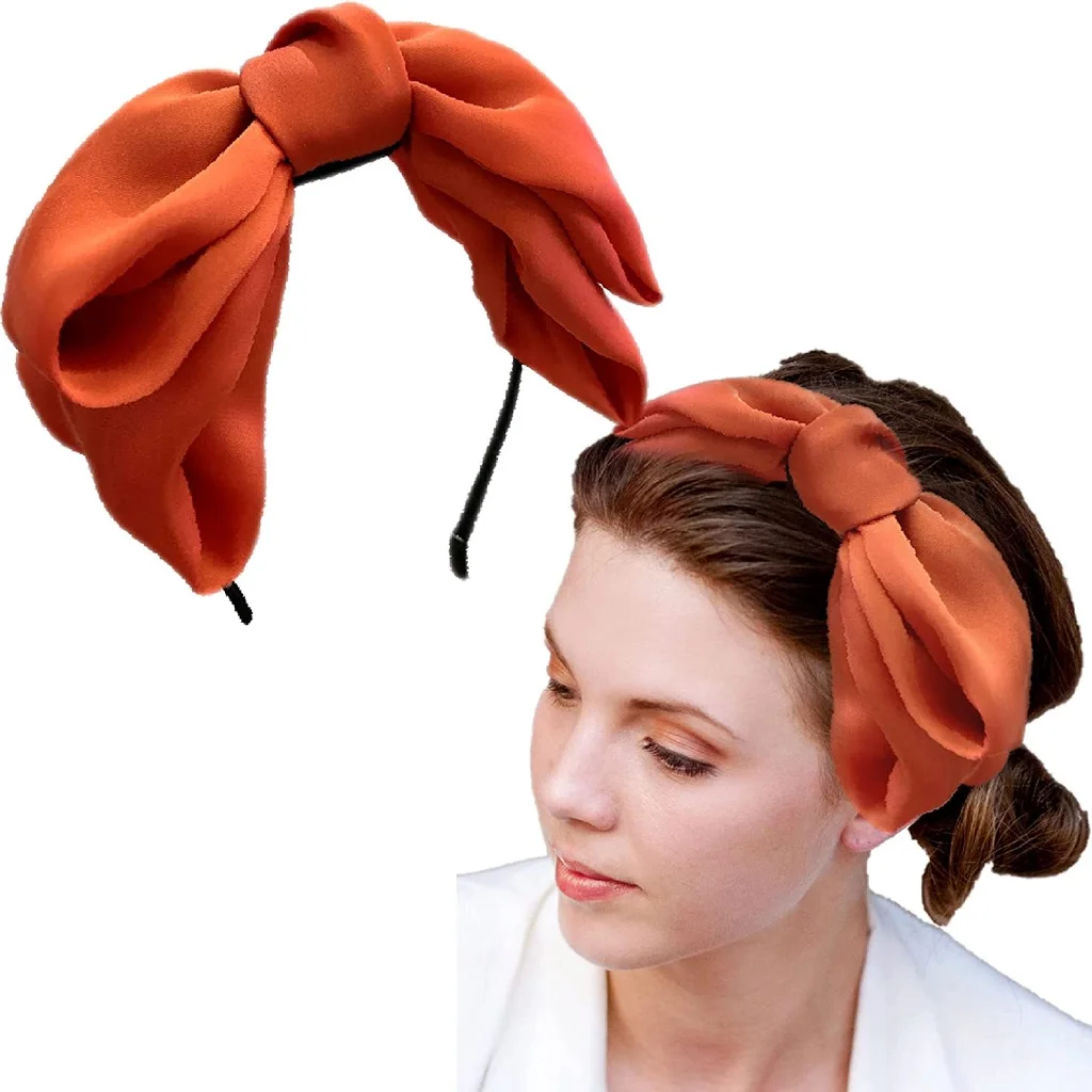 

8" Big Bows Hairstyle Hair Hoop Head Band for Girls Women