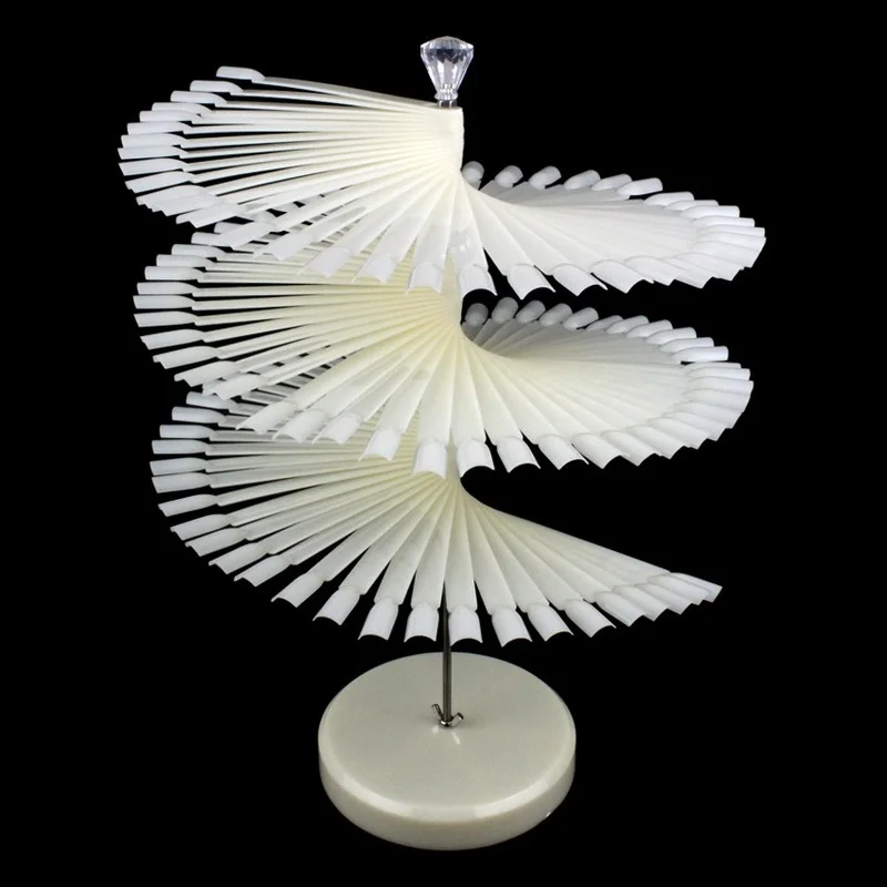 120 палочек для дизайна ногтей накладные Типсы полировки вращающаяся подставка