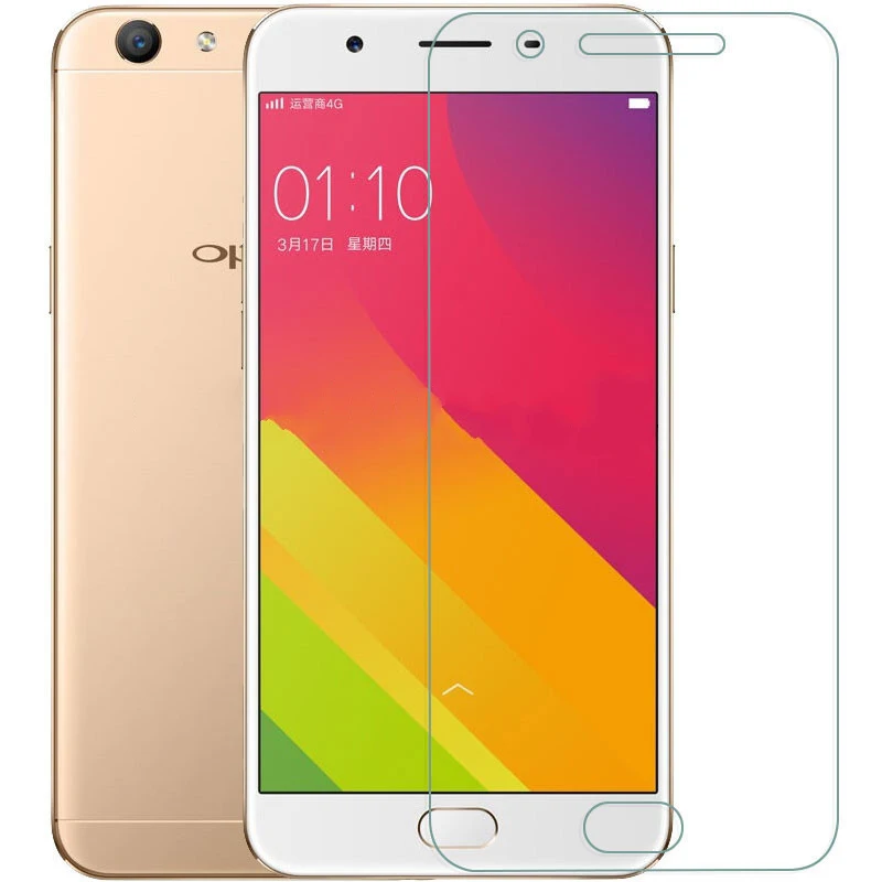 tempered glass for oppo f7 a37 a59 a83 a85 screen protector toughened membrane for oppo f1s f1 r11 r11s plus f5 lite glass film free global shipping