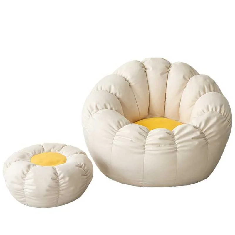 

Bean Bag Pumpkin Lazy Sofa Tatami Living Room Single Bedroom Balcony Small Sofa Leisure Seat Recliner Sofa Bubble Sofa Asientos