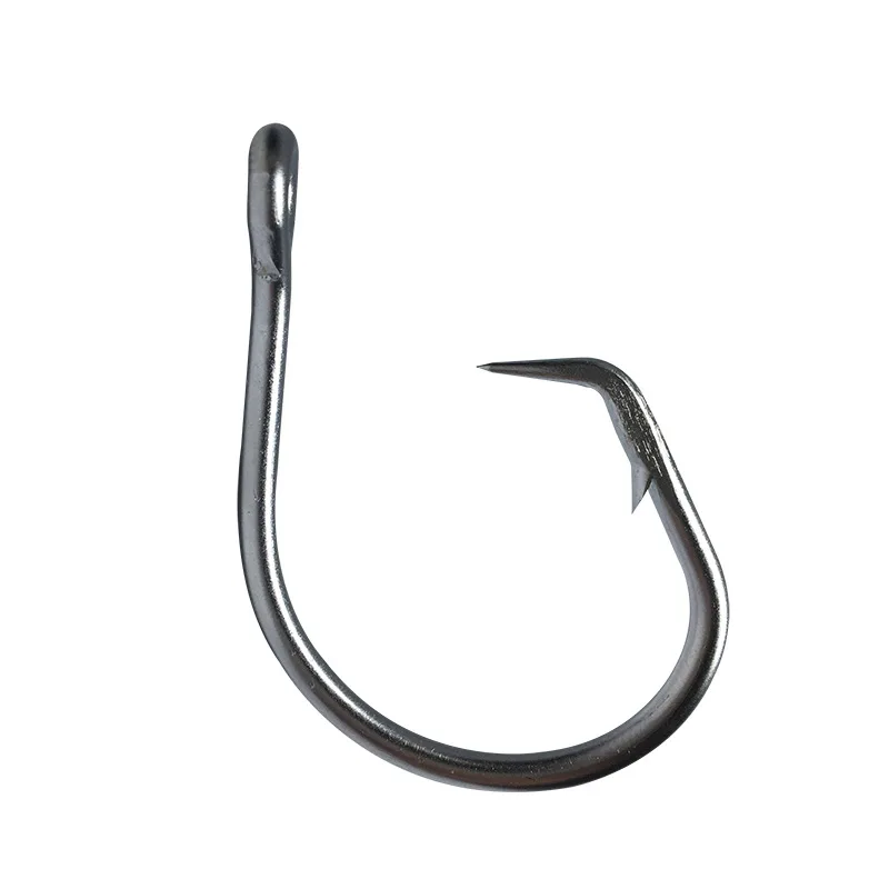 

100pcs/lot 8/0 - 15/0 Stainless Steel Circle Fishing Hook Chemically Sharpened Sea Demon Jig Big Hook Fishing Tackles