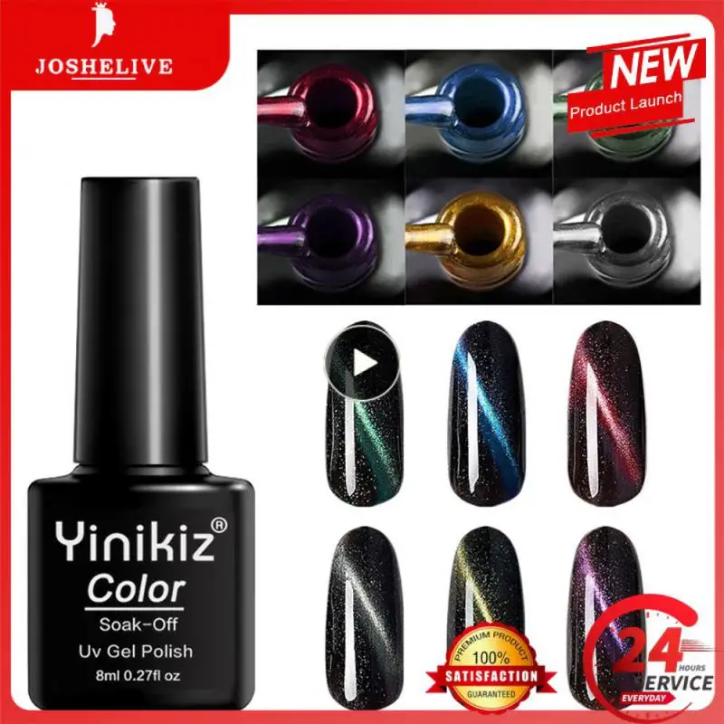 

Yinikiz8ml Cat Meganetic Gel Nail Polish Semi Permanent Uv Varnish Effect Off Nail Polish Gel For Nails Design TSLM1