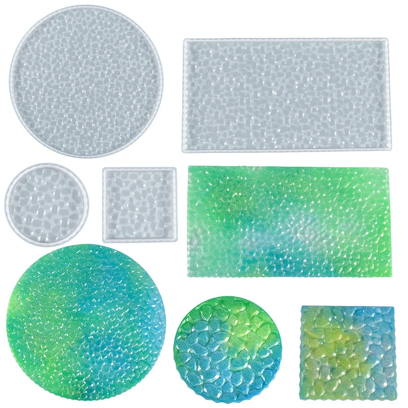 

Geometric Silicone Resin Coaster Mold Diamond Plaster Concrete Cement Mould for Resin Casting Polymer Clay Diy Home Decor Tool