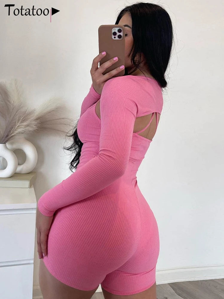 Женский вязаный комбинезон Totatoop черный