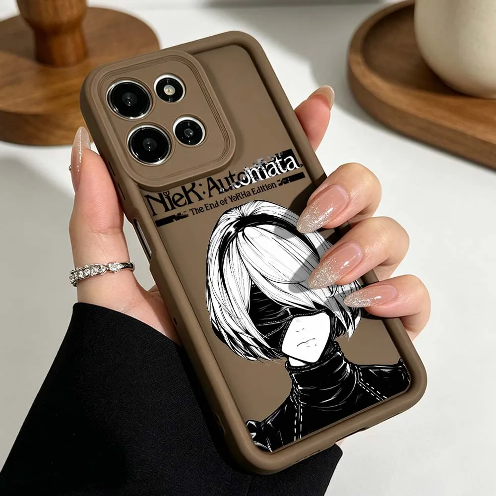 Фото Чехол для телефона NieR Automata Anime для Motorola Moto G86 G85 G75 G56 G06 Edge 70 60 50 Fusion Eye Ladder, силиконовый чехол №5