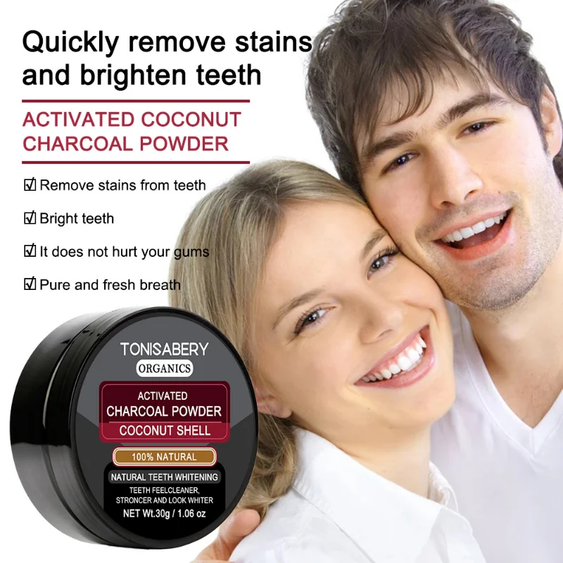 

Tooth Powder Black Tooth Washing Powder Tobacco Stains Activated Carbon Coconut Shell Powder Bamboo Charcoal Teeth Whitening