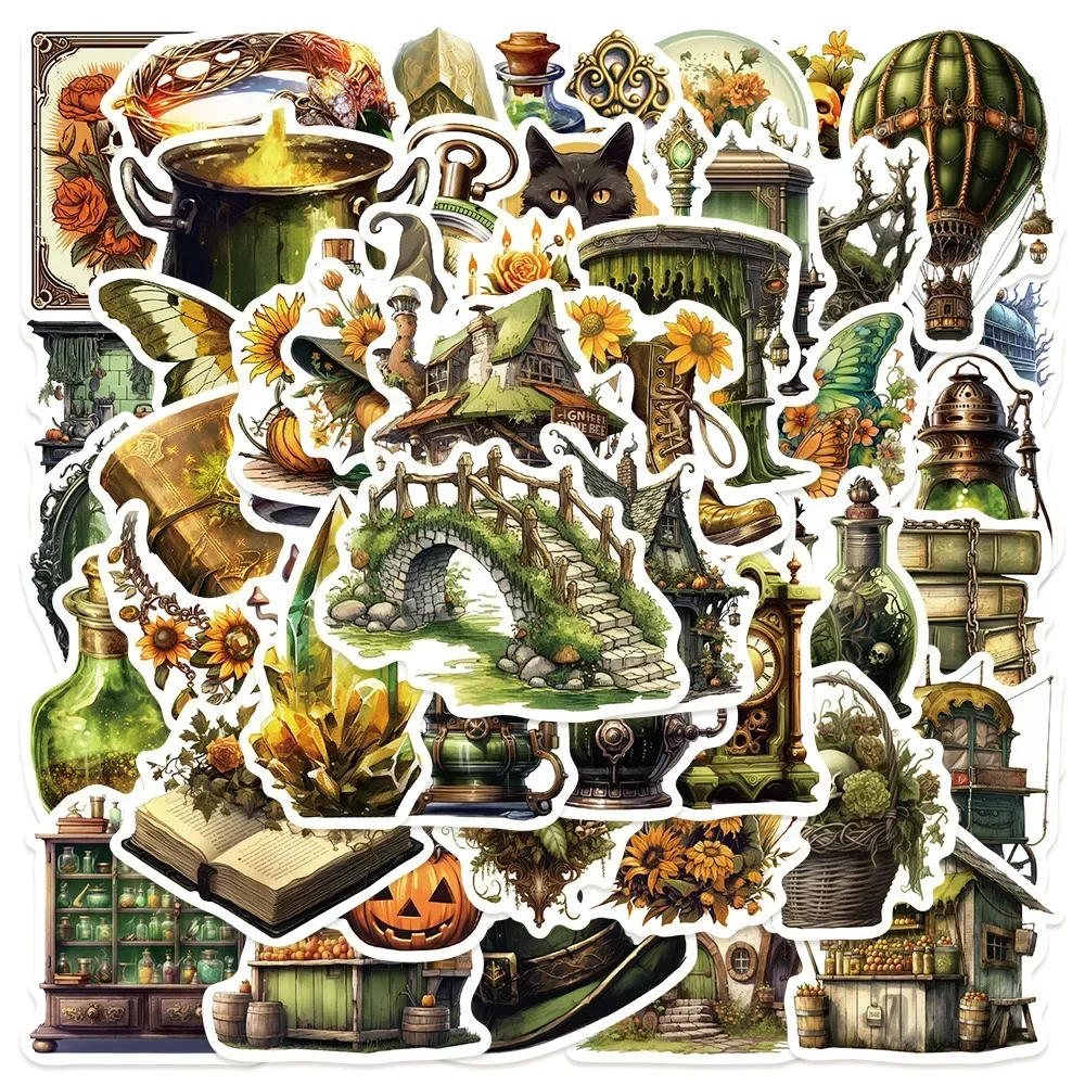 10/30/50 шт. стикеры в стиле ретро