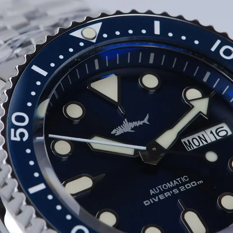 HEIMDALLR SKX007 Diver Мужские часы Дата Сапфировое свечение 200 м Водонепроницаемость NH36