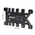 77JF шагомер с измерителем ласточкин хвост Зажим для фрезерного стола пилы измерение столярных работ фрезерный станок пила алюминиевая двухсторонняя с метрической имперской