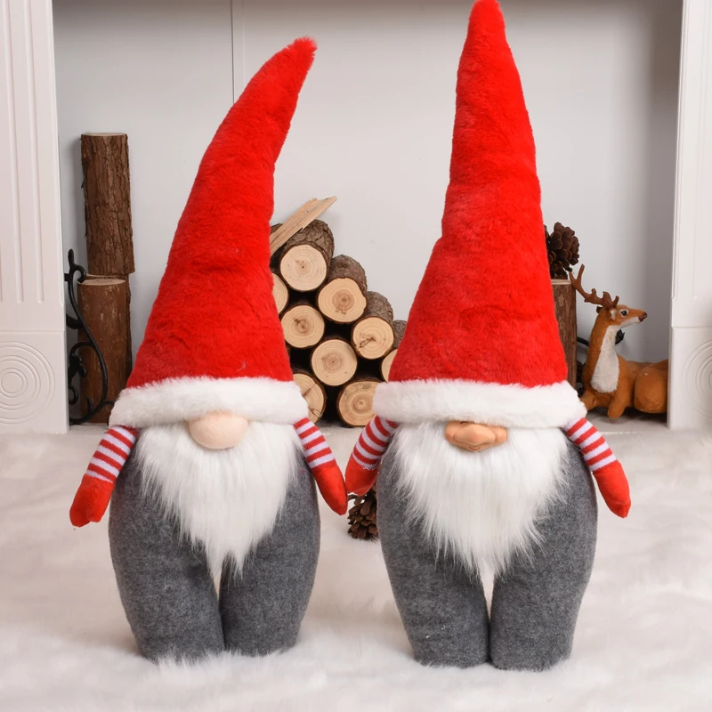 

Большой нос Rudolph плюшевые куклы Рождественское украшение красный Безликий гном игрушки Fior детский подарок Рождественская елка Декор Новогоднее украшение для дома