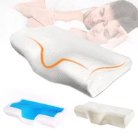 memory foam pillow slow rebound butterfly shaped sleep neck protection soft health care pillows summer ice cool gel neck pillows