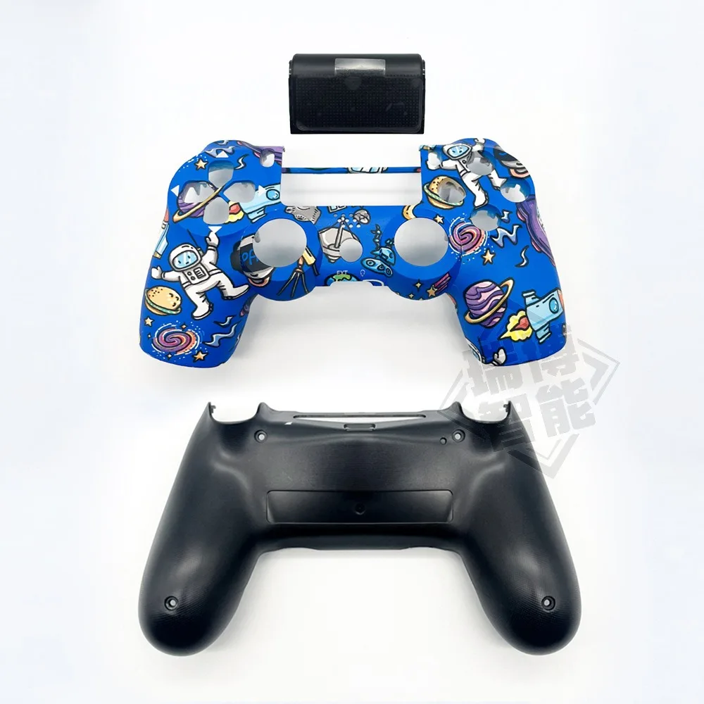 Фото Комплект из 3-х частей для замены верхней панели корпуса PS4 JDS-040 JDM-040, сменная крышка рукоятки игрового контроллера №2