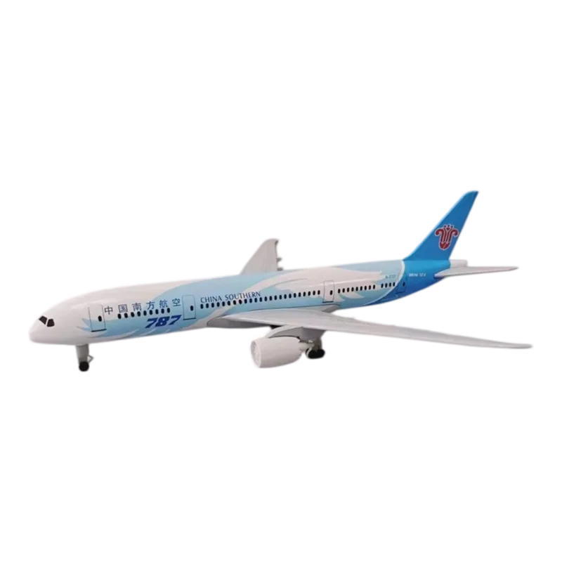 Фото Модель самолета Boeing 787 China Southern Dreamliner из сплава, 21 см, статическая копия самолета, авиационная игрушка-подарок для детей и коллекционеров. №4