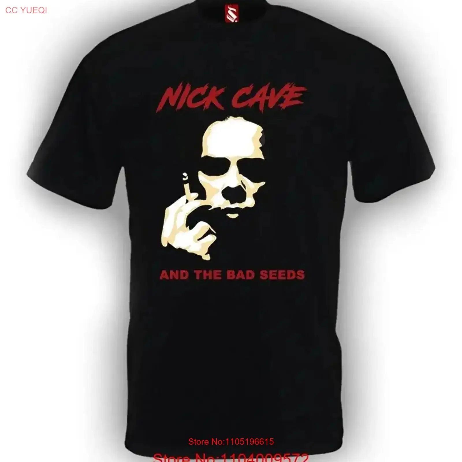Фото Футболка SHOCKSTAR NICK CAVE, винтажная стираная модная мягкая уличная одежда унисекс, универсальная дизайнерская одежда №1