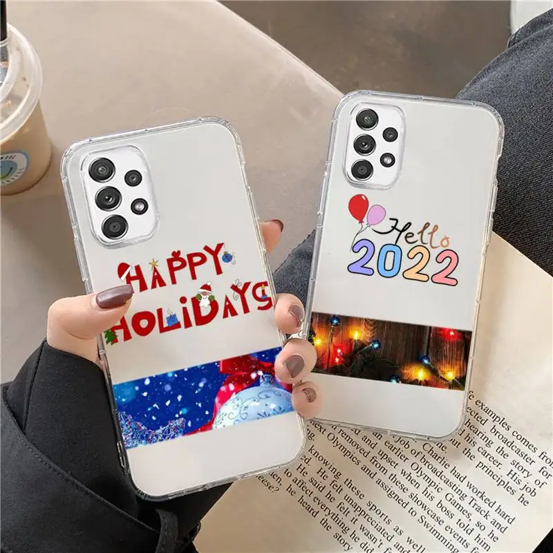 

Stylish and warm Christmas Phone Case Transparent For Huawei P20 P30 P40 honor mate 8X 9X 10i Pro Lite