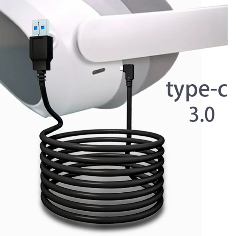 5M Charging Cable Fast Charges Cable VR Headset Charging Cable Accessories For PICO3/Pico4/Pro VR