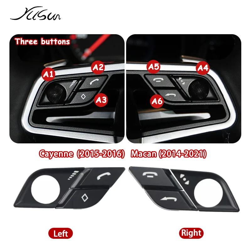 Многофункциональная кнопка на рулевом колесе для Porsche Cayenne 92A 2015-16 2014-21 Macan 95B