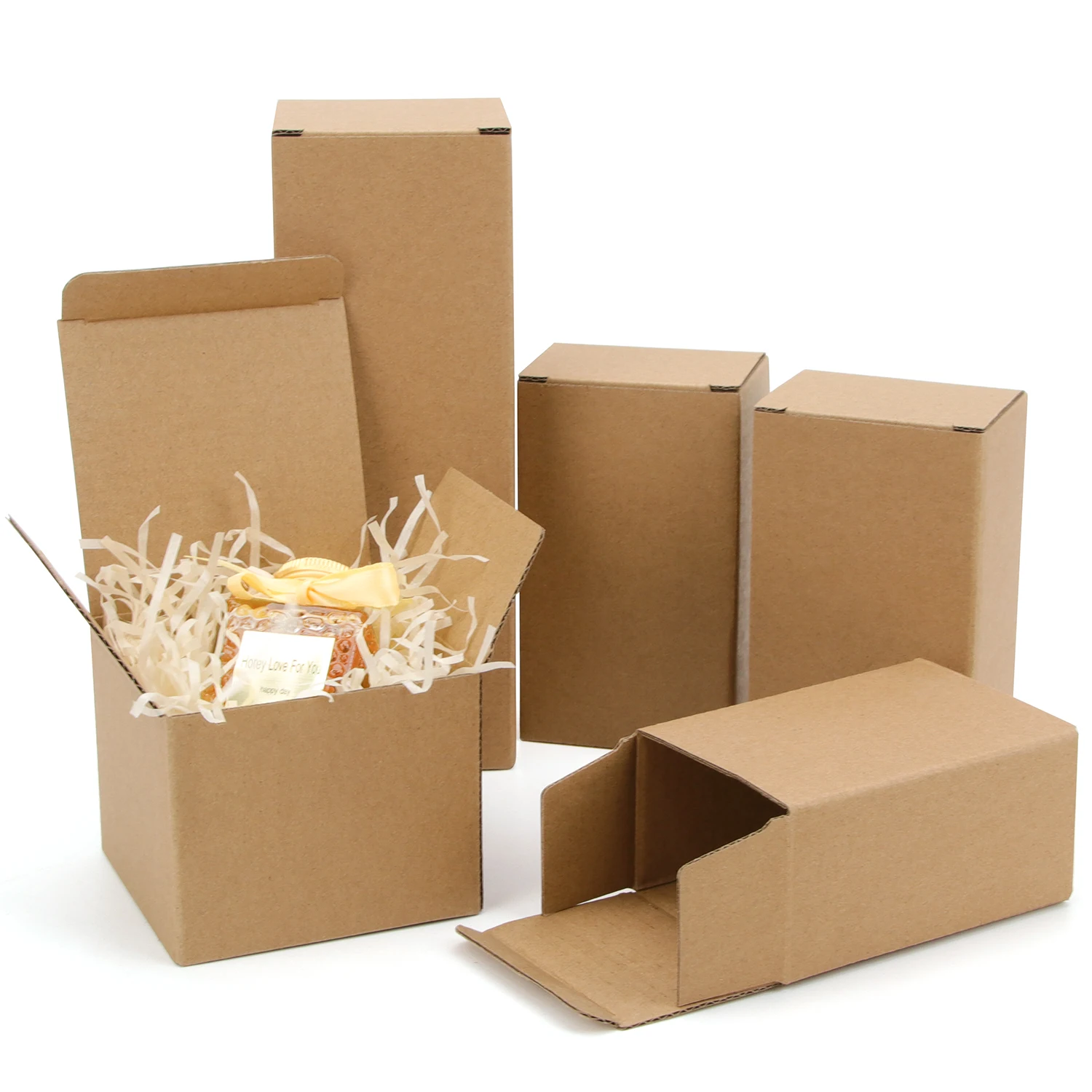 Rectangular Black Pink Gift Box 3-layer Corrugated Paper Packaging Small Box Custom Size/printing Logo