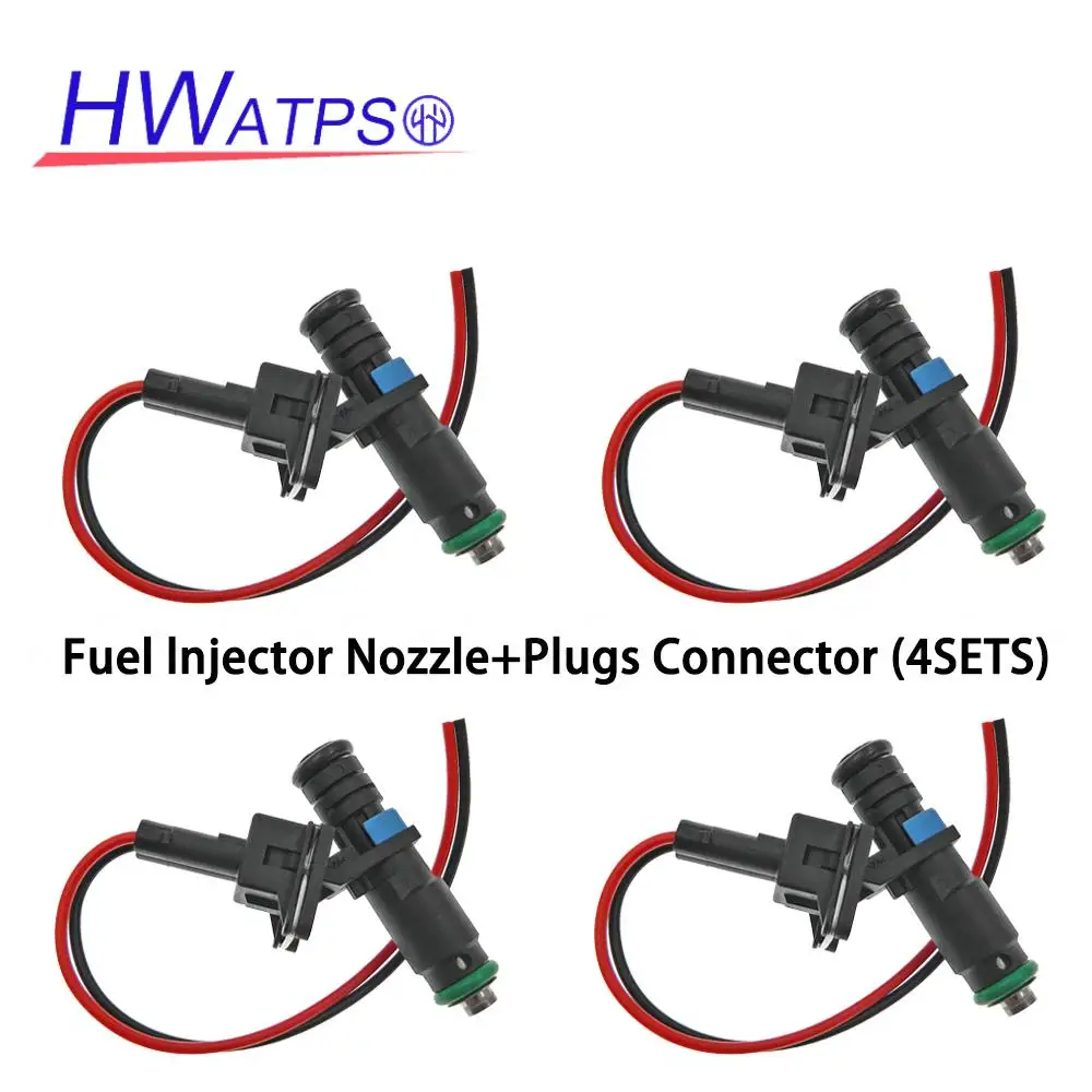 HWATPS Высокое качество 4 шт. разъем топливной форсунки 5WY-2823A для Kia Pirde 1.3L 1.4L L4 5WY2823A