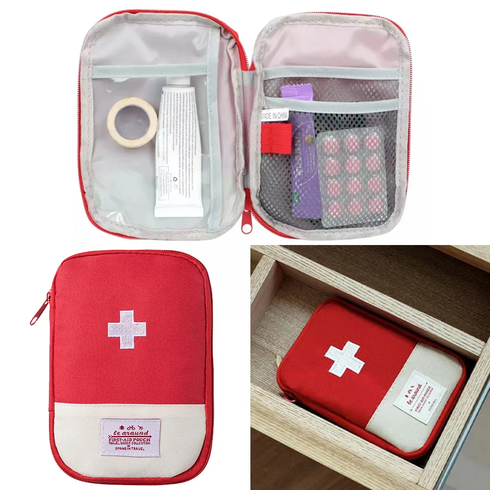 

Cute Mini Portable Medicine Bag First Aid Kit Medical Emergency Kits Organizer New Outdoor Household Medicine Pill Storage Bags
