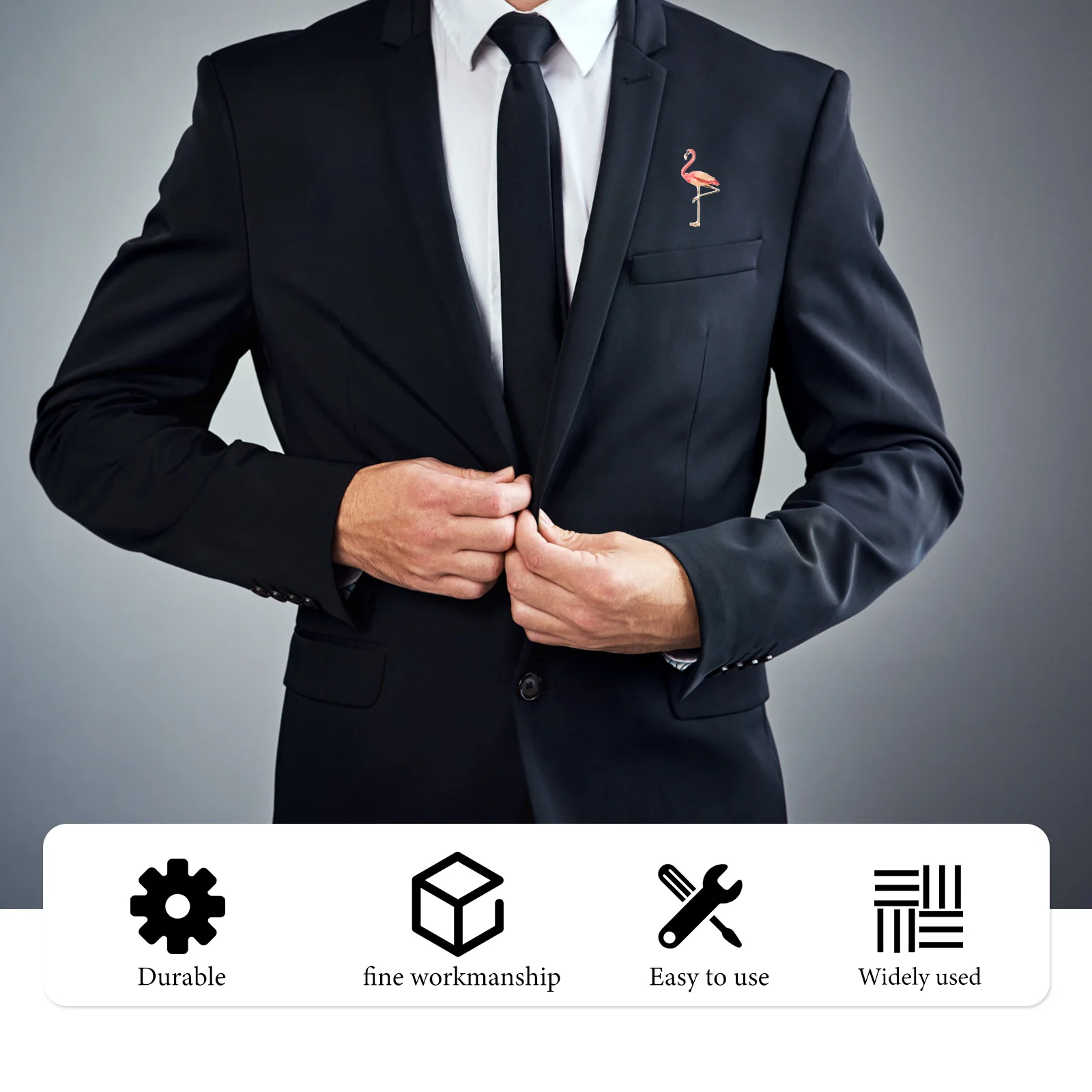 2 Pcs Girl Gifts Clothes Brooch Pin Party Breastpin Domestic Sales 5.1*2.7cm Red Miss