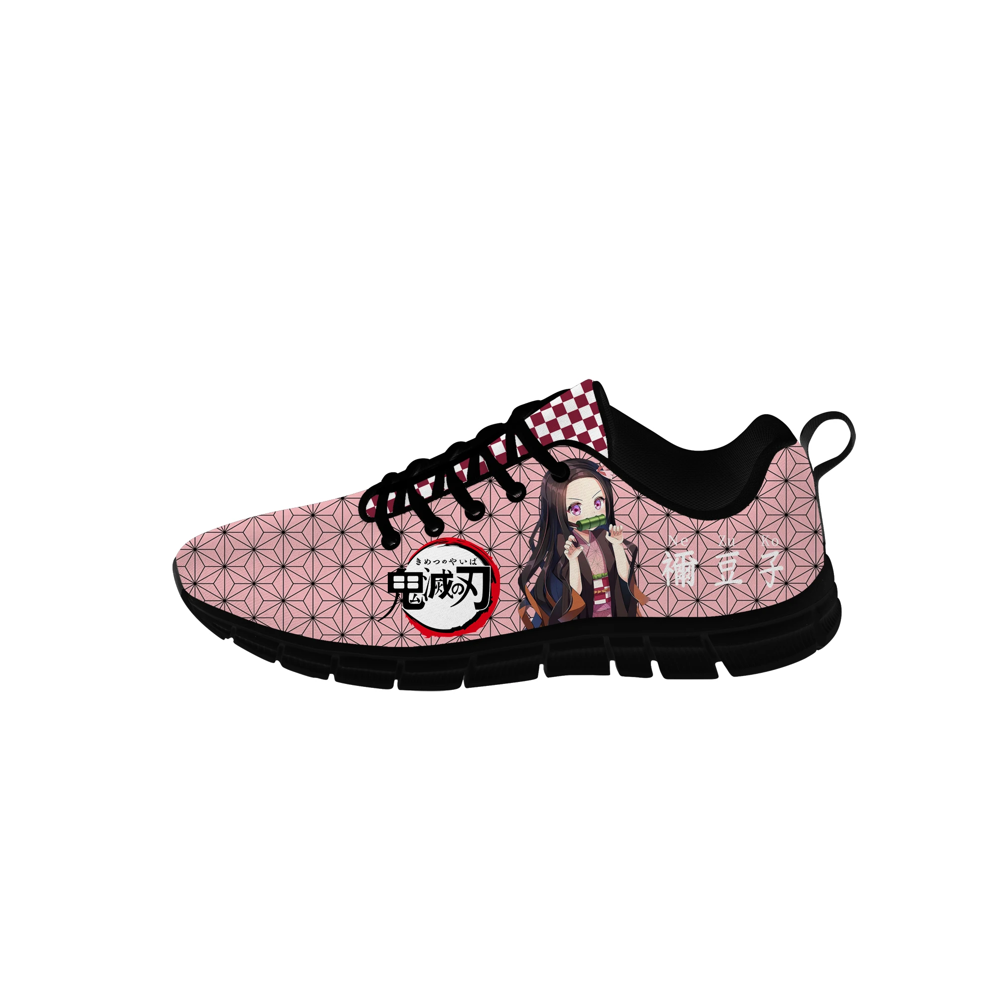 

Nezuko Demon Slayer Hot Anime Cartoon Low Top Sneakers Mens Womens Teenager Casual 3D Print Canvas Running Shoes Cosplay shoe