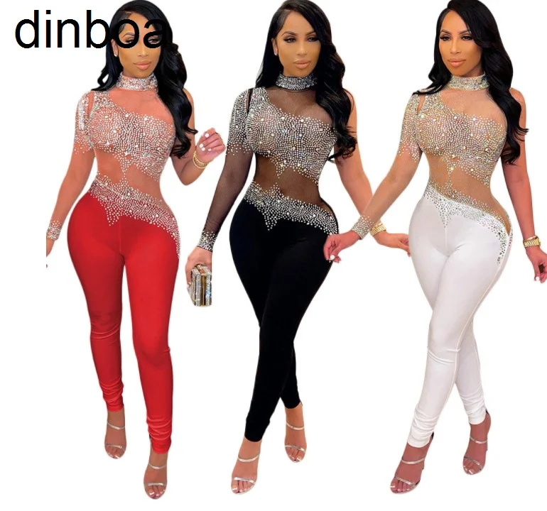 

Dinboa2023 Fall Clothing 7colors Long Sleeves Button Up Ol Office Ladies Elegant Outfits Wide Leg Pants Romper Jumpsuit Overalls