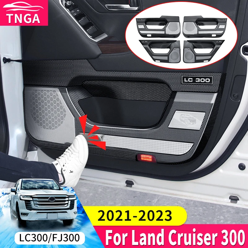 

For 2021 2022 2023 Toyota Land Cruiser 300 Car Door Protective Cover Speaker Cover LC300 FJ300 Interior Upgraded Accessories