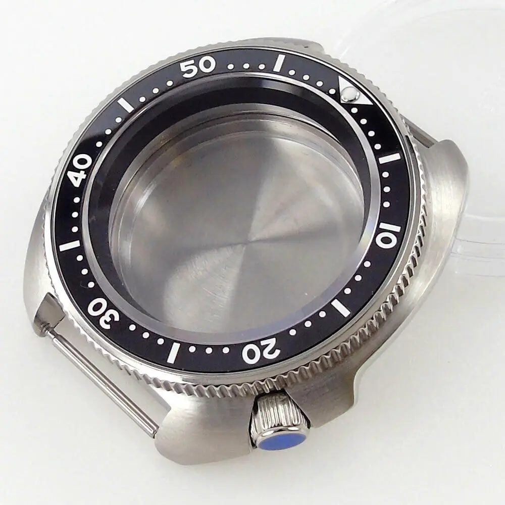 20ATM 43mm Sapphire Glass Ceramic Bezel Watch Case 200m Water Resistance For NH35A NH36A movement