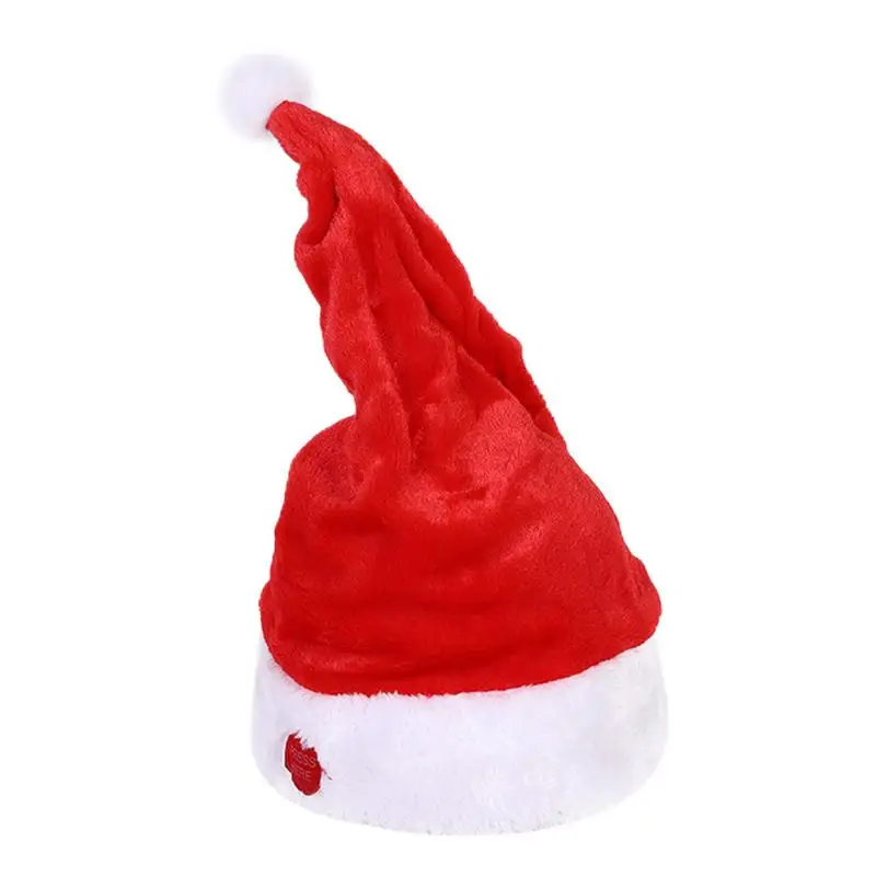 

Singing Santa Hat Electric Swing Moving Party Hat Plush Toy Hat Red And White Christmas Hat Electric Plush Santa Hat Christmas