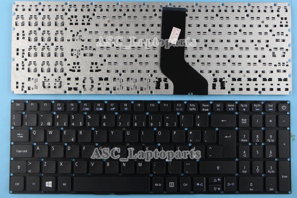 

Новая португальская Клавиатура для ноутбука Acer Aspire E5-575 E5-575G E5-575TG E5-523 E5-523G E5-552 Black