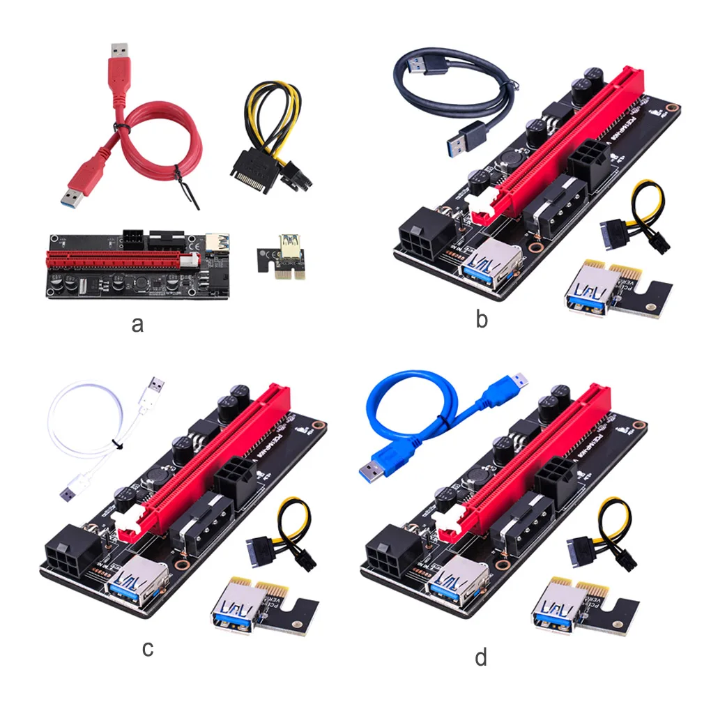 

PCI-E адаптер питания 1X до 16X GPU удлинитель конденсаторы удлинительная карта