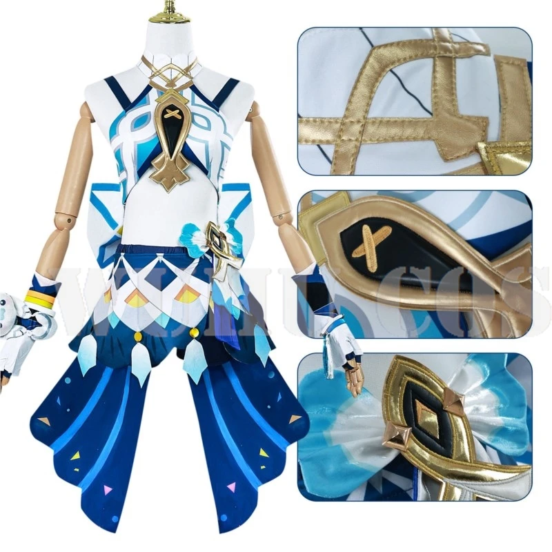 Игра Genshin Impact Muイ Косплей Muinaa Парик Костюм Платье Аниме Женщины Хэллоуин Ролевые