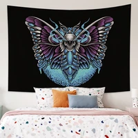 home decor aesthetic wall hanging gothic skull decor wall decor butterfly room decor moon sheet home decor palm pattern tapestry