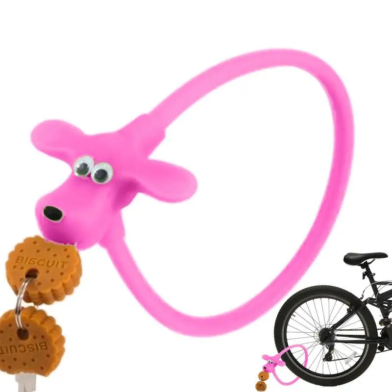 

Bike Lock For Electric Bike High Security Cartoon Bicycle Locks Silicone Cute Dog Electric Scooter Lock Bike Locks For Electric