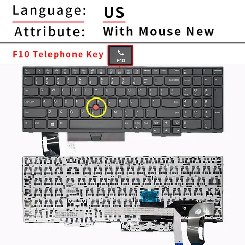 Клавиатура Lenovo ThinkPad T15 P15s Gen 1 Gen 2