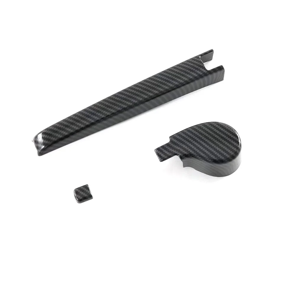 

For BYD YUAN PLUS ATTO 3 2022 2023 Car Rear Window Wiper Nozzle Covers Trim ABS Carbon Auto Decorative Covers Car Accessories