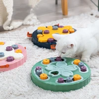 pet slow feeder food dispenser interactive pet puzzle toys funny toy for dog improve iq non slip bowl dog training accessories