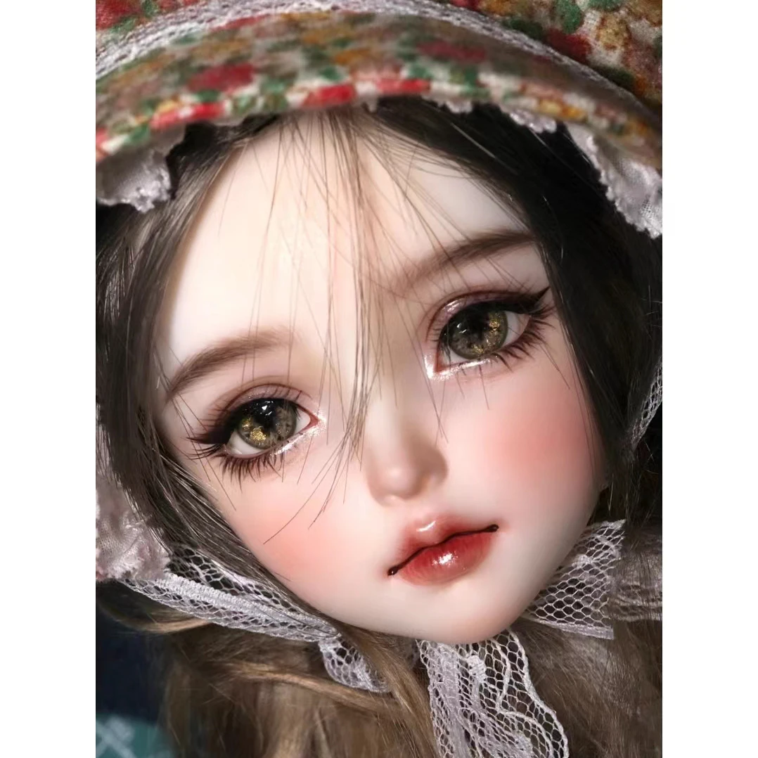 

1/3 BJD Doll Head Cute Girl Resin Material DIY Doll Head No Makeup Head Doll Accessories For Girl Gifts