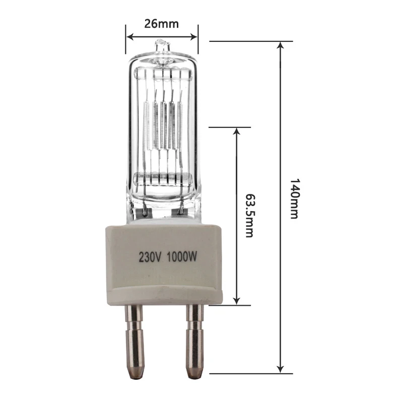 Односторонняя галогенсветильник лампа для фотосъемки FKJ 64747 CP/71 1000W 230V - купить по
